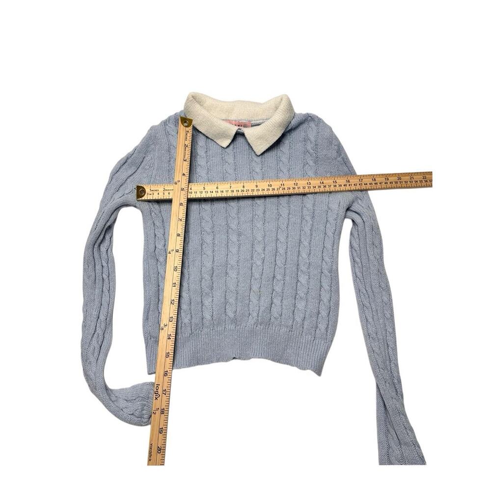 Crave Fame Size Small Knitted Polo Lightweight Vintage Sweater Size Small - Picture 3 of 4